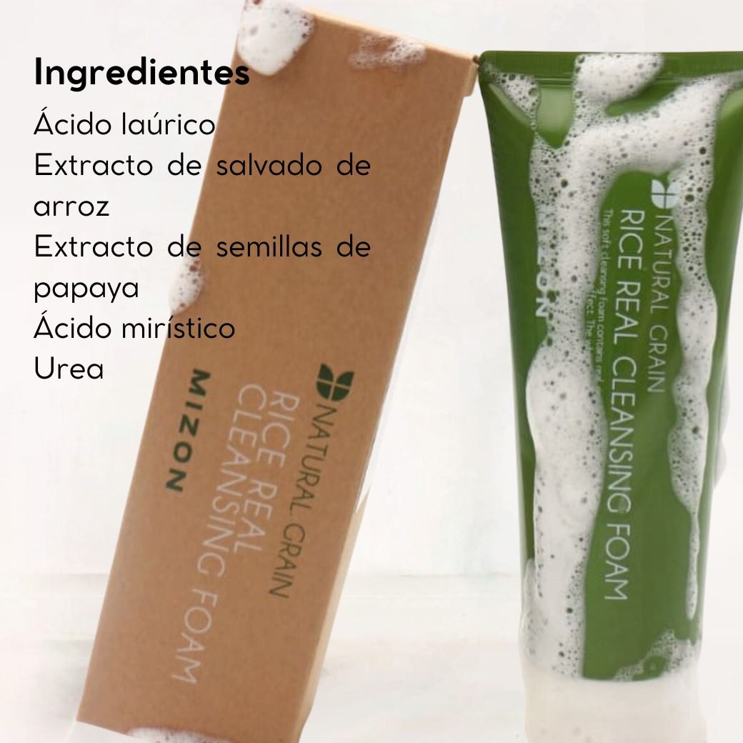 Limpiador facial suave con extracto de arroz Mizon