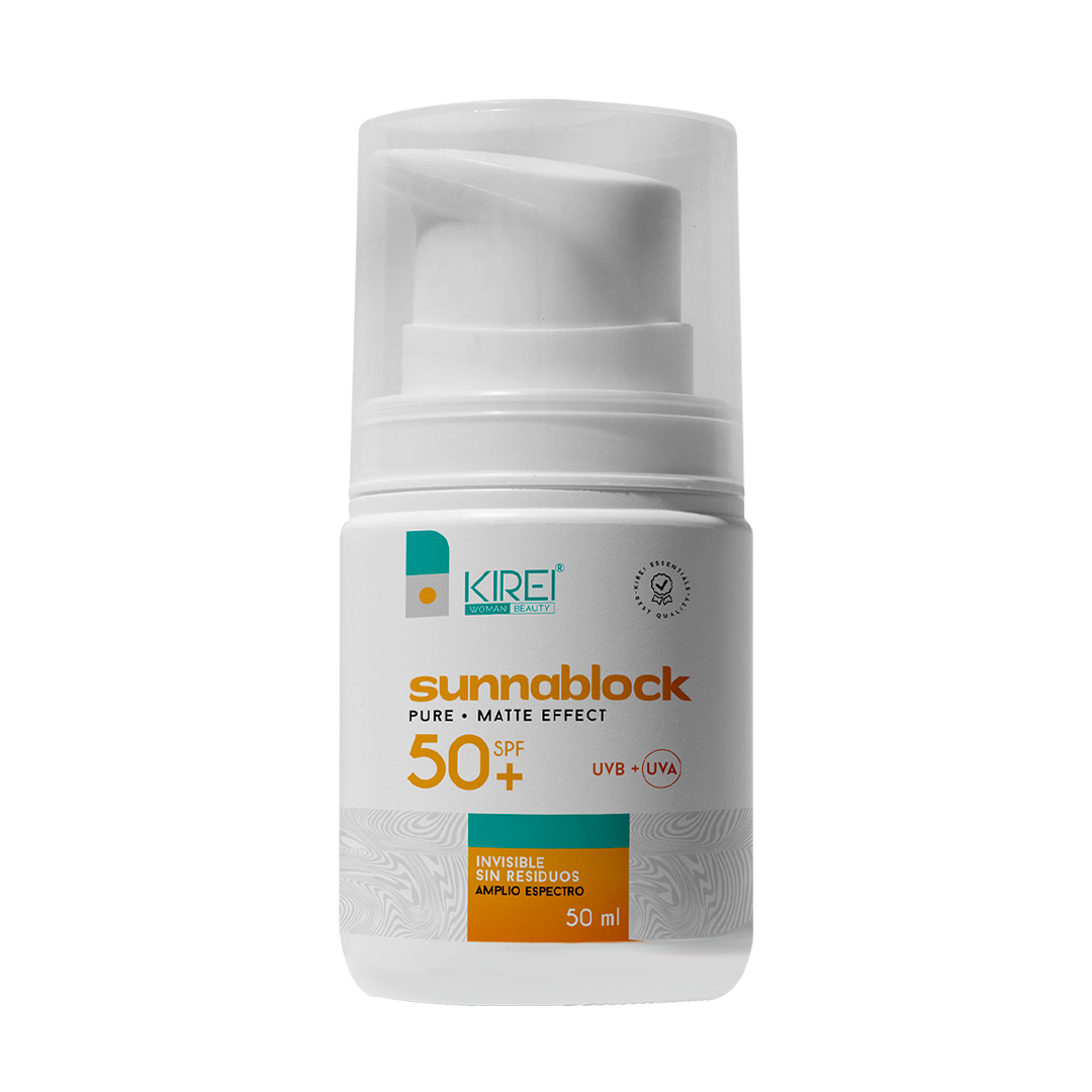 Sunnablock Pure Protector solar FPS 50 UVA/UVB Efecto mate fórmula mejorada
