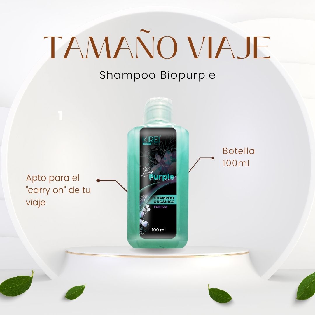 Shampoo Biopurple tamaño viaje