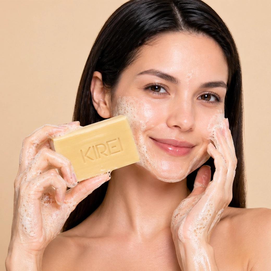 Jabón facial de limpieza suave