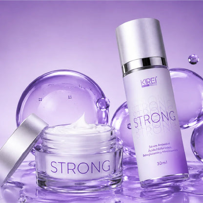 Dúo Strong: sérum antiedad con betaglucanos y crema reparadora Kirei