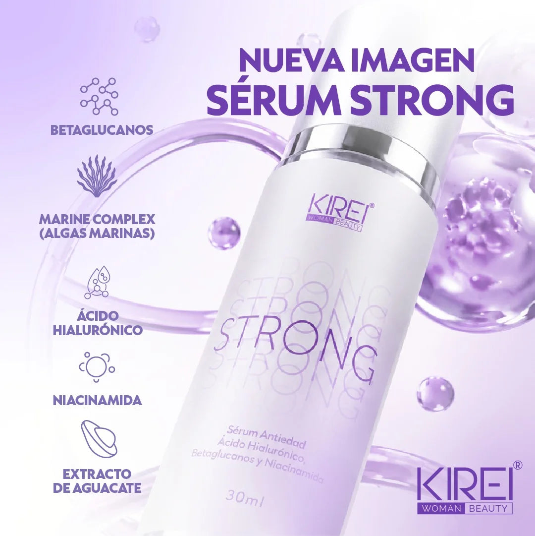 Beneficios del sérum antiedad Strong: firmeza, luminosidad y textura