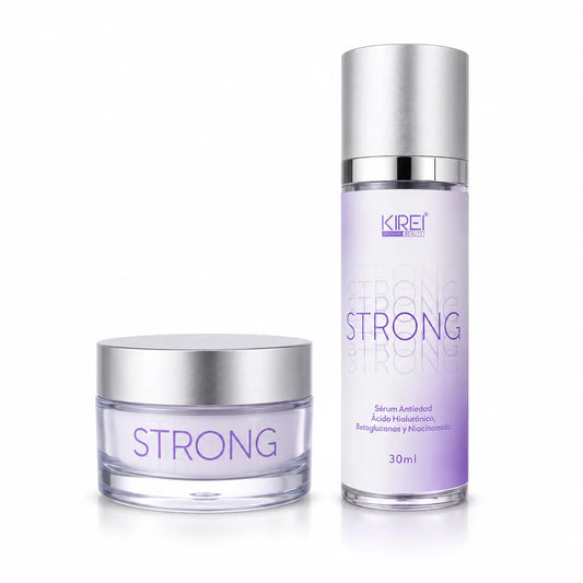 Dúo Strong Antiedad Kirei - sérum y crema para rutina antiedad