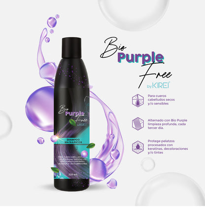 Shampoo sin sulfatos Biopurple free